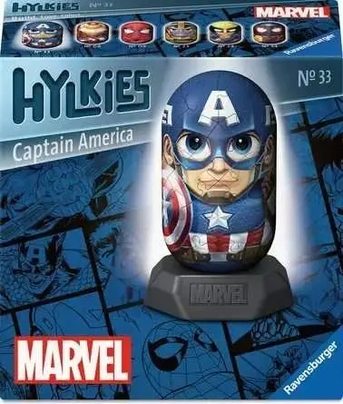 Puzzle 3D Hylkies: Captain America - Ravensburger