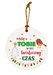 Zawieszka ceramiczna Boże Narodzenie - Kukartka