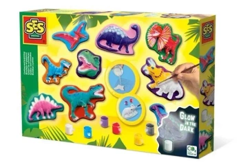 Odlewy gipsowe z farbami Dinozaury - SES