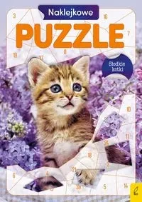 Słodkie kotki. Naklejkowe puzzle - Opracowanie zbiorowe