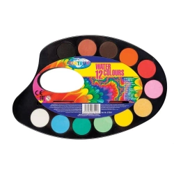 Farby akwarelowe 12 kolorów 30mm - Centrum