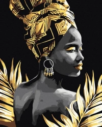 Malowanie po numerach + złota farba - Złoty duch.. - Twoje Hobby