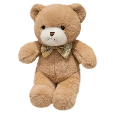 Maskotka przytulanka miś z kokardką 25cm - Leantoys