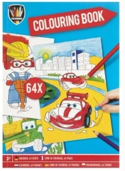 Kolorowanka Pojazdy A4/64K niebieska