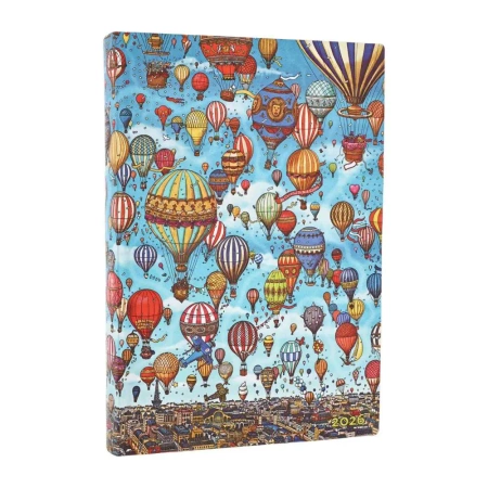 Kalendarz książkowy midi 2026 Balloon Festival - Paperblanks