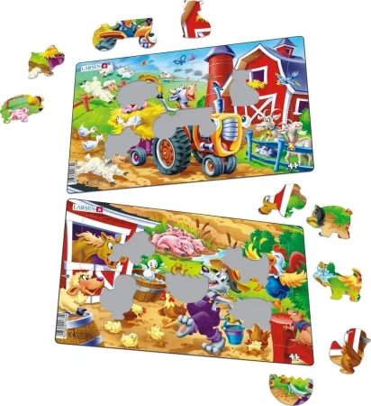 Układanka podwórko Midi - Larsen