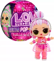 LOL Lalka w kuli SURPRISE Świecąca Niespodzianka Neon Pop Stars AKCESORIA