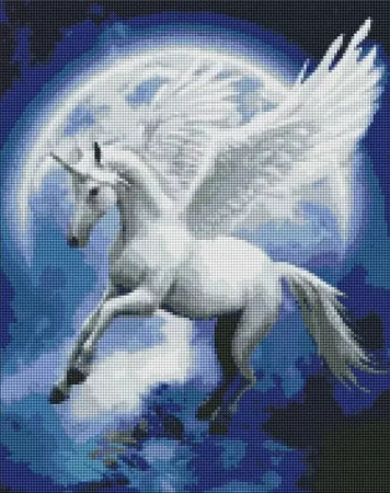 Diamentowa mozaika - Gwiazdozbiór jednorożca 40x50 - Ideyka