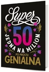 Karnet Urodziny 50 damskie K. B6-1903 - Pan Dragon