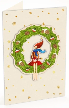 Karnet C6 naklejany + kop. Święta Wieniec - Cozywood