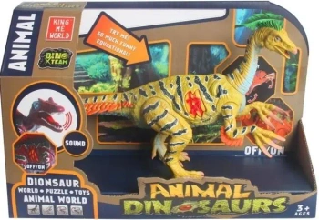 Dinozaur zauropod ze światłem i dźwiękiem MIX - Merkpol