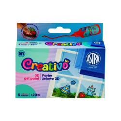 Farby do tworzenia naklejek żelowych Astra Creativo 5x20ml - ASTRA art-pap
