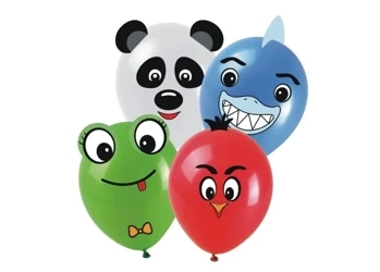 Balony zwierzaki zrób to sam 4 wzory 6szt - Arpex