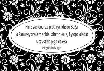 Magnes na lodówkę - Mnie zaś dobrze jest być... - Szaron