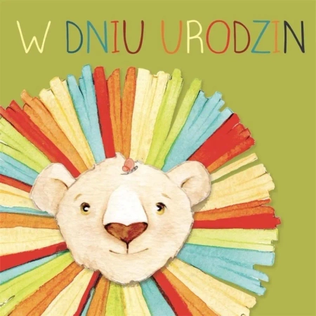 Karnet kwadrat CL4210_PO Urodziny Lew - Clear Creations