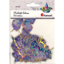 Naklejki foliowe motyle 10 wzorów 20szt - Titanum