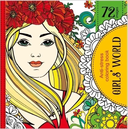 Kolorowanka antystresowa 200x200 Girls' World TW - Fresh