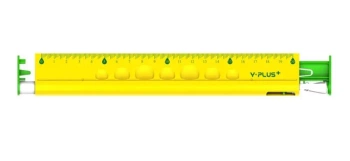 Linijka 4w1 20cm Linijka gumka temperówka ołówek - Y-Plus