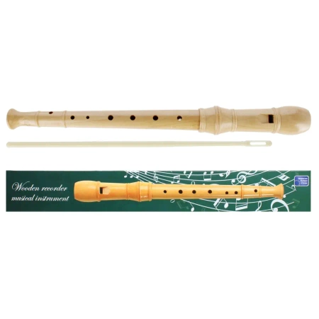 Flet drewniany prosty 8 otworów - STARPAK