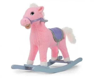 Koń na biegunach Łatek Pink - Milly Mally