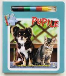 Pupile. Książka z puzzlami, kolorowankami i kredką - praca zbiorowa