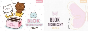 Blok techniczny A4/10K biały No name-dziewcz mix - Beniamin