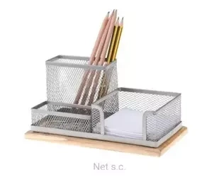 Przybornik srebrny 3A z drewnem - NET