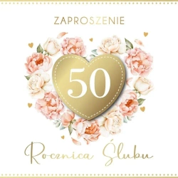 Zaproszenie Rocznica Ślubu (5szt) - Armin Style