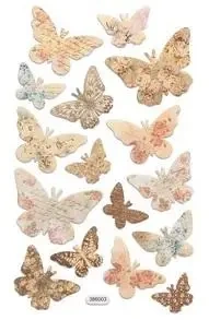 Naklejki z pianki motyle 16szt - Dalprint dpCraft