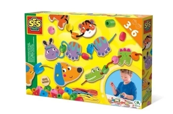 Nawlekaj koralikowe Zwierzęta - SES