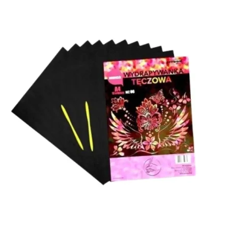 Wydrapywanka tęczowa A4 multicolor WZ-06 - Penword