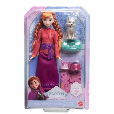 Disney Frozen Księżniczka Anna z wilczkiem - Mattel