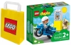 2W1 LEGO(R) DUPLO 10967 MOTOCYKL POLICYJNY + LEGO TORBA PAPIEROWA MAŁA