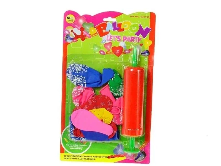 Balony urodzinowe z pompką 12szt - ADAR