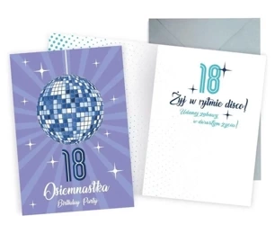 Karnet Urodziny 18 - Kukartka