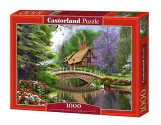 Puzzle 1000 Dom nad rzeką CASTOR - Castorland