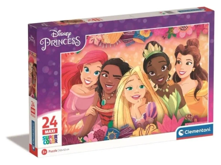 Puzzle 24 Maxi Super Kolor Disney Princess - Clementoni