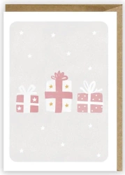 Kartka Boże Narodzenie Prezenty, eko koperta K073 - Cardie