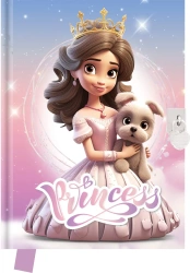 Pamiętnik z kłódką Princess 14x18cm 80 kartek - YR Creativ Company