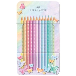 Kredki ołówkowe Sparkle pastel 12 kolorów - Faber Castell