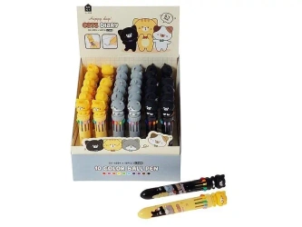 Długopis 10-kolorowy koty (36szt) - ADAR