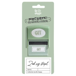 Pieczątka z napisem - Git - Be-Happy Gifts