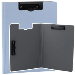 Deska z okładką A4 dwa klipy plastikowa jasnonieb - Leantoys