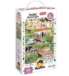 Puzzle obserwacyjne Stadnina koni - Bright Junior Media