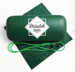 Zielone etui na okulary dla Dziadka - MCD