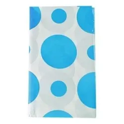 Obrus folia w grochy turkusowy - Arpex