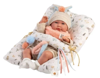 Lalka bobas Mimi płacząca z poduszką 42cm - Llorens