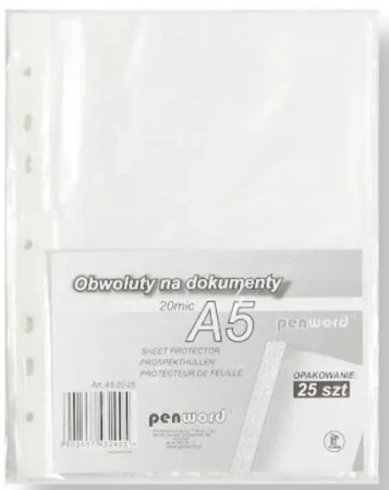 Obwoluta A5 20 mic 25szt - Penword