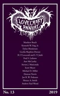 Lovecraft Annual No. 13 (2019) - Joshi S. T.