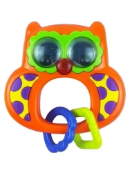 Grzechotka z pozytywką Sowa pomarańczowa - Baby Mix